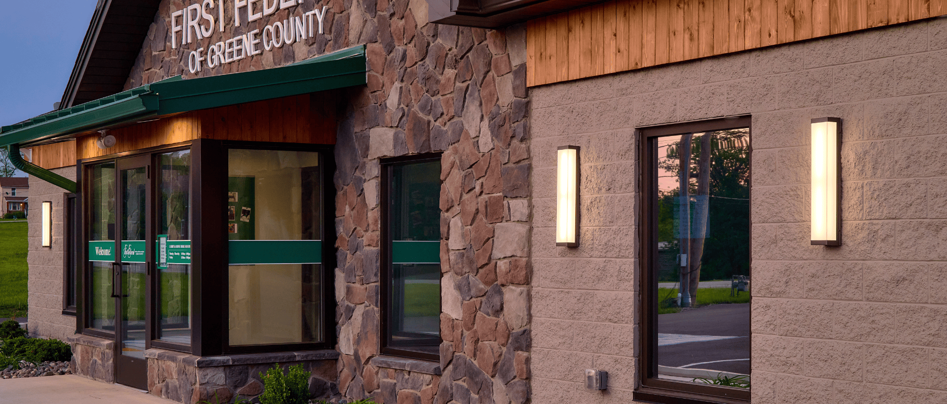 First federal of greene county PWCampbell portfolio Exterior- Front Door