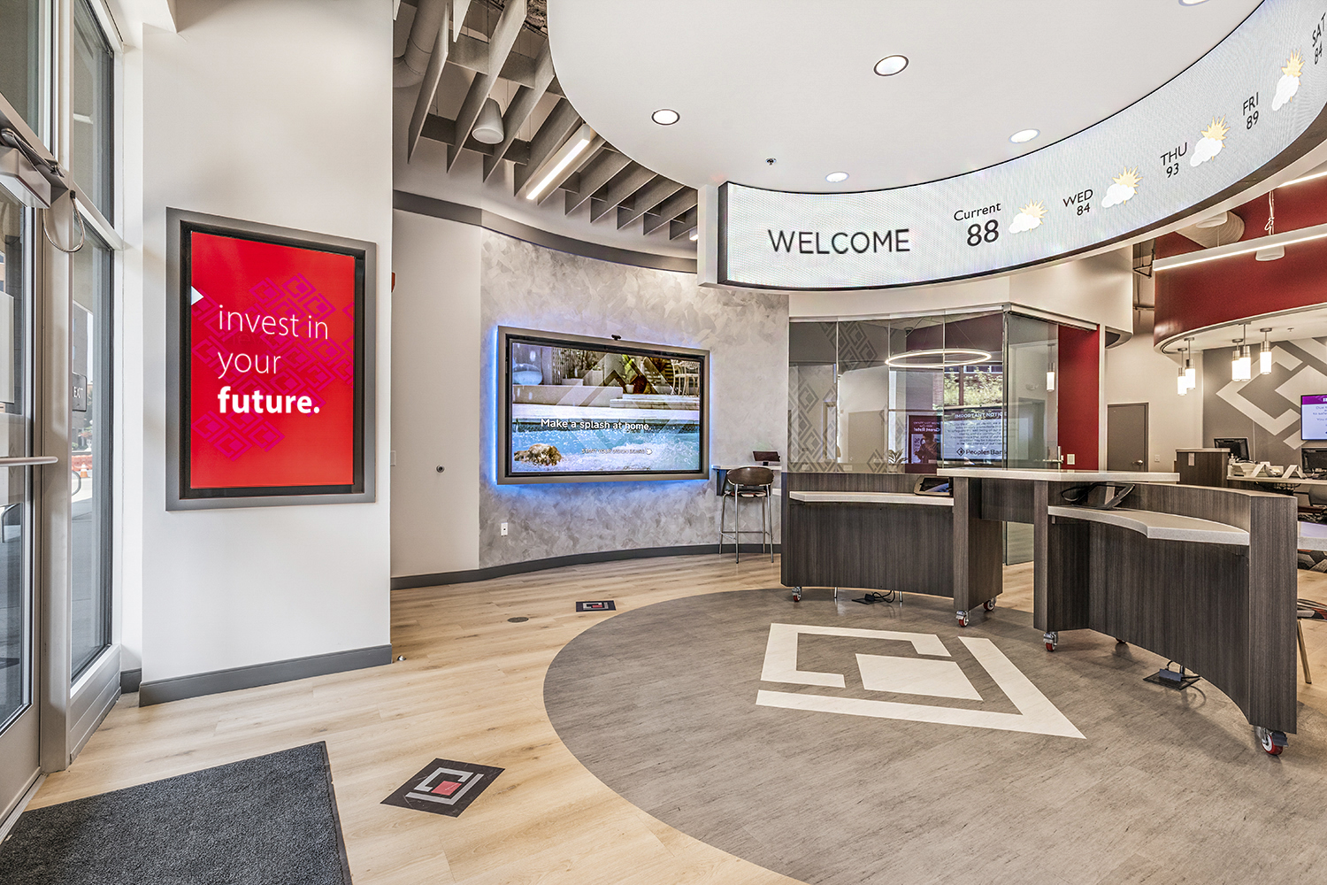 PeoplesBank Kisok Screens BrandvisionHD
