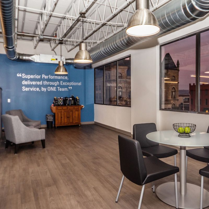 Website Industry Insights Design the Future Product Pics Reuse 1200×1200 Adaptive Reuse design example with exposed high ceiling and walls PWCampbell